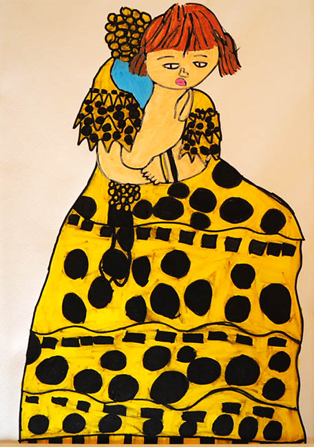 筆者のアートコレクションから木村昭江（きむら・あきえ、1979年生まれ）「フラメンコドレス」