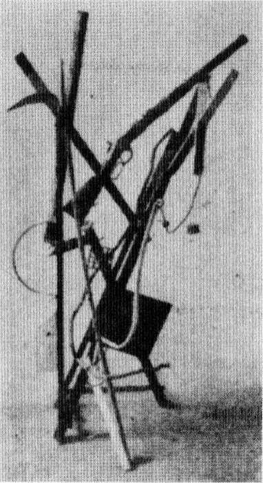 木下秀一郎の作品「決行せるアナルヒストの心理的像」（1924年、所在不明）＝東京国立近代美術館ニュース誌「現代の目」1970年10月号への木下の寄稿文「三科の創立と解散」から