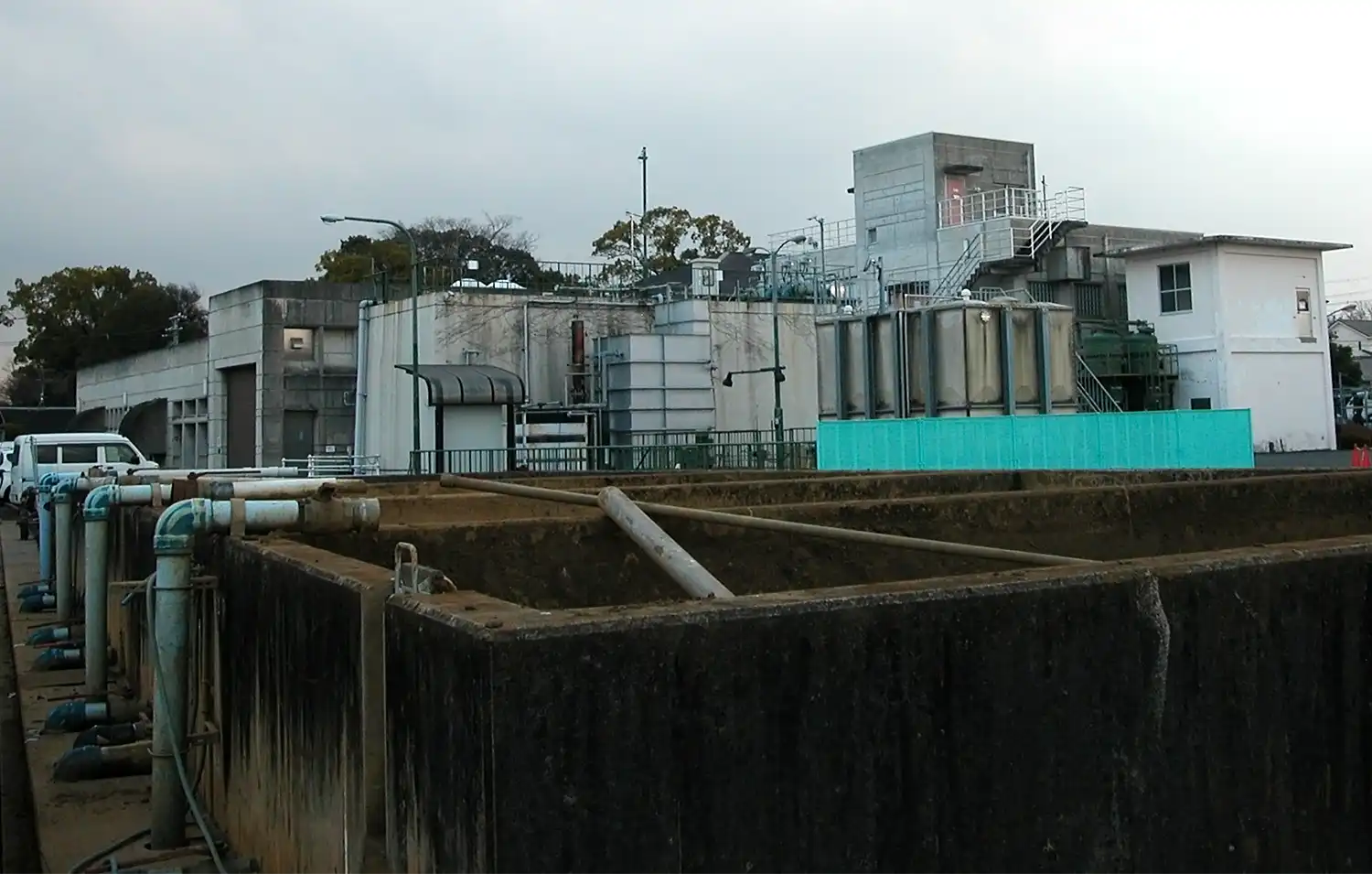 間もなく廃止される北郡山浄水場=2026年2月6日、奈良県大和郡山市植槻町、浅野詠子撮影